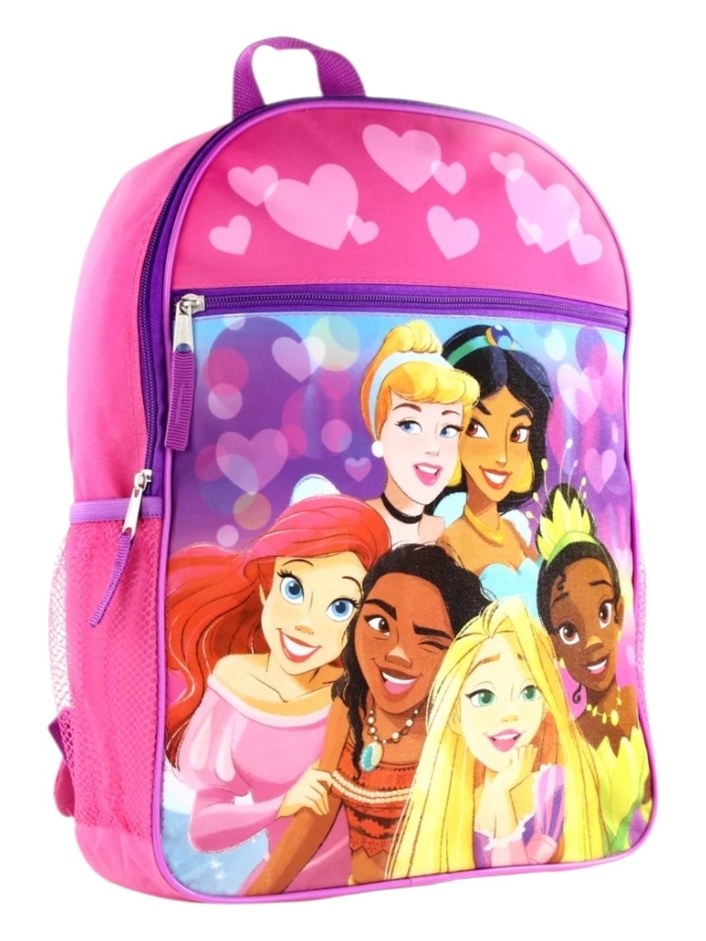 Disney Princess Pink & Purple Kids Backpack 16" - Picture 2 of 3